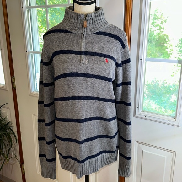 Ralph Lauren Quarter Zip Sweater - Picture 1 of 7